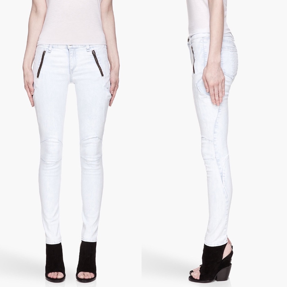 Rag & bone Bleached Blue Rally Cargo Jeans